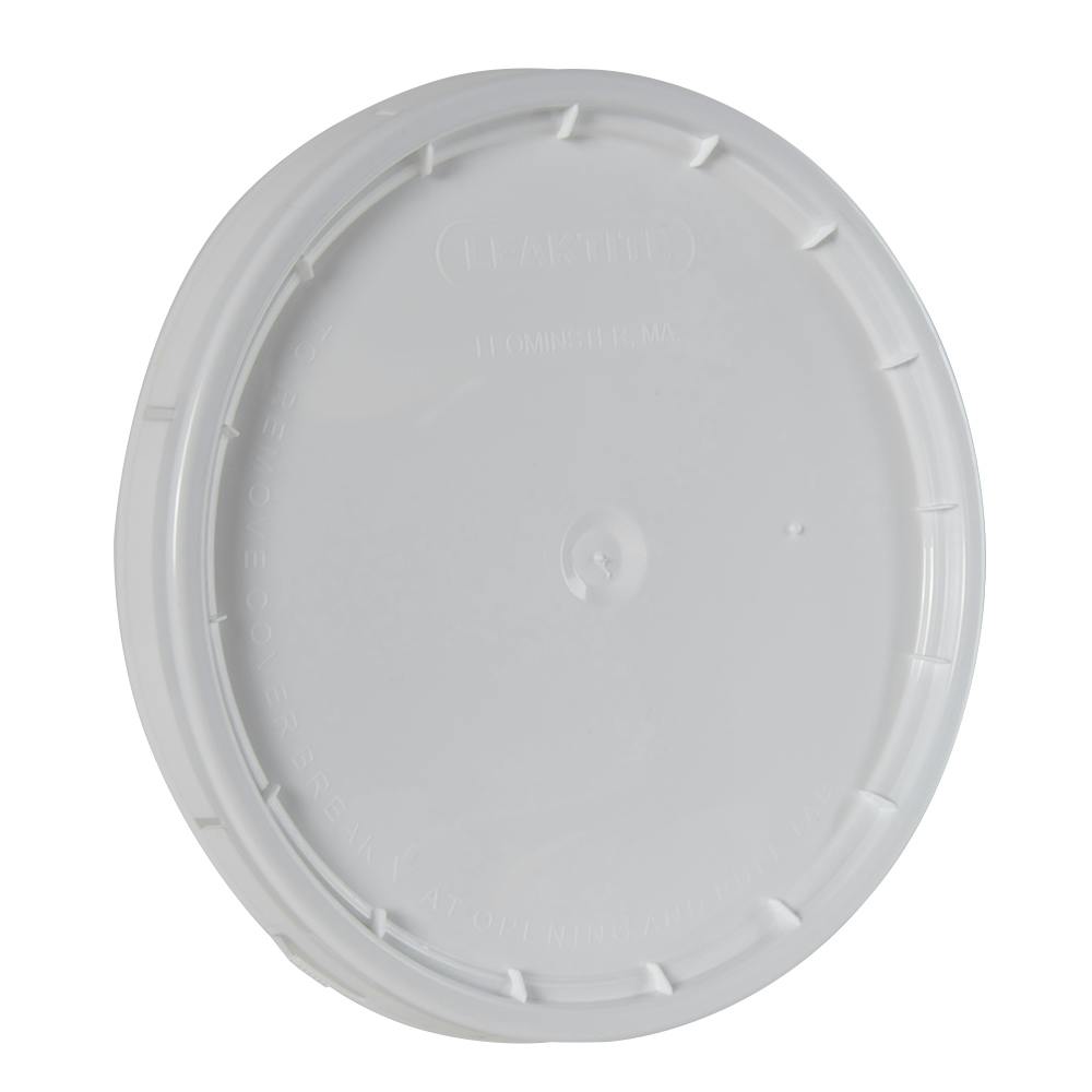 Leaktite® White Polypropylene Lid with Gasket for 3-1/2 Gallon Bucket