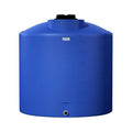 400 Gallon Tamco® Vertical Blue PE Tank with 12-1/2" Lid & 2" Fitting - 54" Dia. x 55" Hgt.