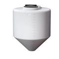 300 Gallon Tamco® Cone Bottom Tank with 45° Cone Angle & 2" FPT Bulkhead Fitting - 48" Dia. x 57-1/4" Hgt. (Stand sold separately)