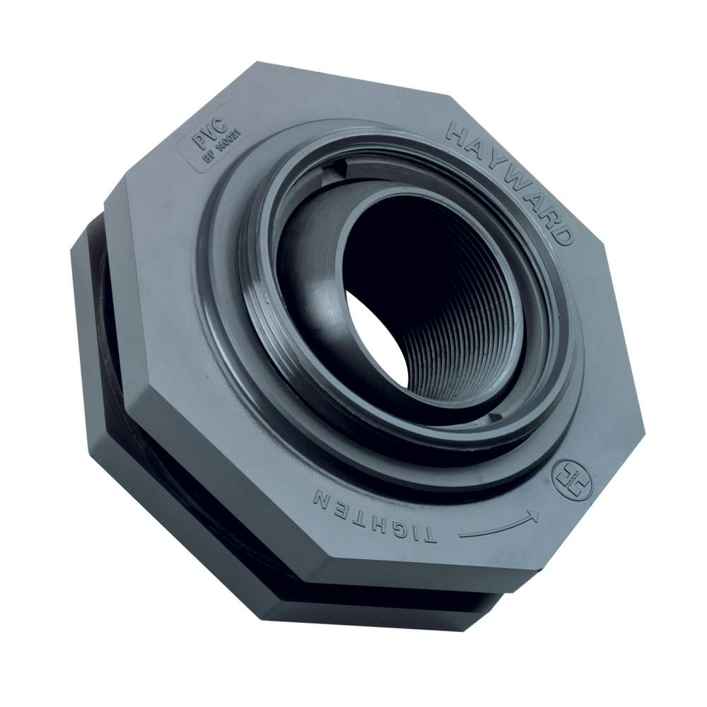 2" SF Series Self-Aligning PVC Tank Adapter - 4.50" Hole Size