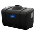 100 Gallon Black Flat Bottom Tank with 8" Lid & 1" Fitting - 43" L x 27" W x 30" Hgt.