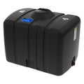 200 Gallon Black Flat Bottom Tank with 8" Lid & 1" Fitting - 48" L x 36" W x 39" Hgt.