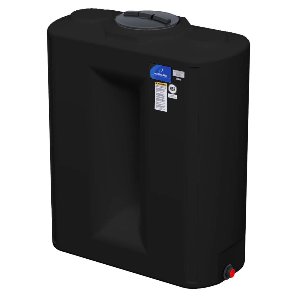 400 Gallon Black Free Standing Water Tank 60" L x 29" W x 74" Hgt.