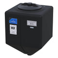 15 Gallon Black LLDPE Square Rinse Tank with 8" Lid & 1-1/4" Spinweld Fitting - 16" L x 16" W x 22" Hgt.