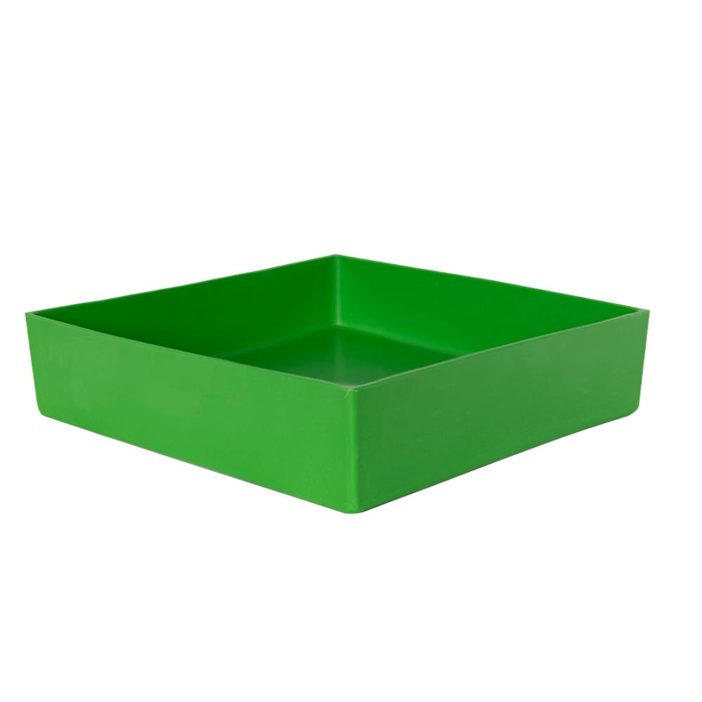 12" L x 12" W x 3" Hgt. Green Tamco® Tray