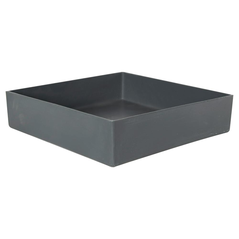 12" L x 12" W x 3" Hgt. Slate Gray Tamco® Tray