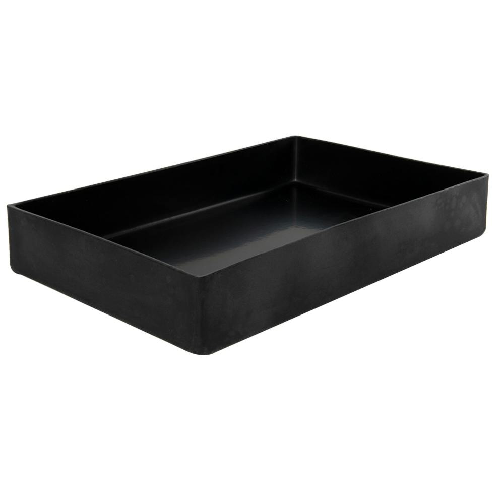 18" L x 12" W x 3" Hgt. Black Tamco® Tray