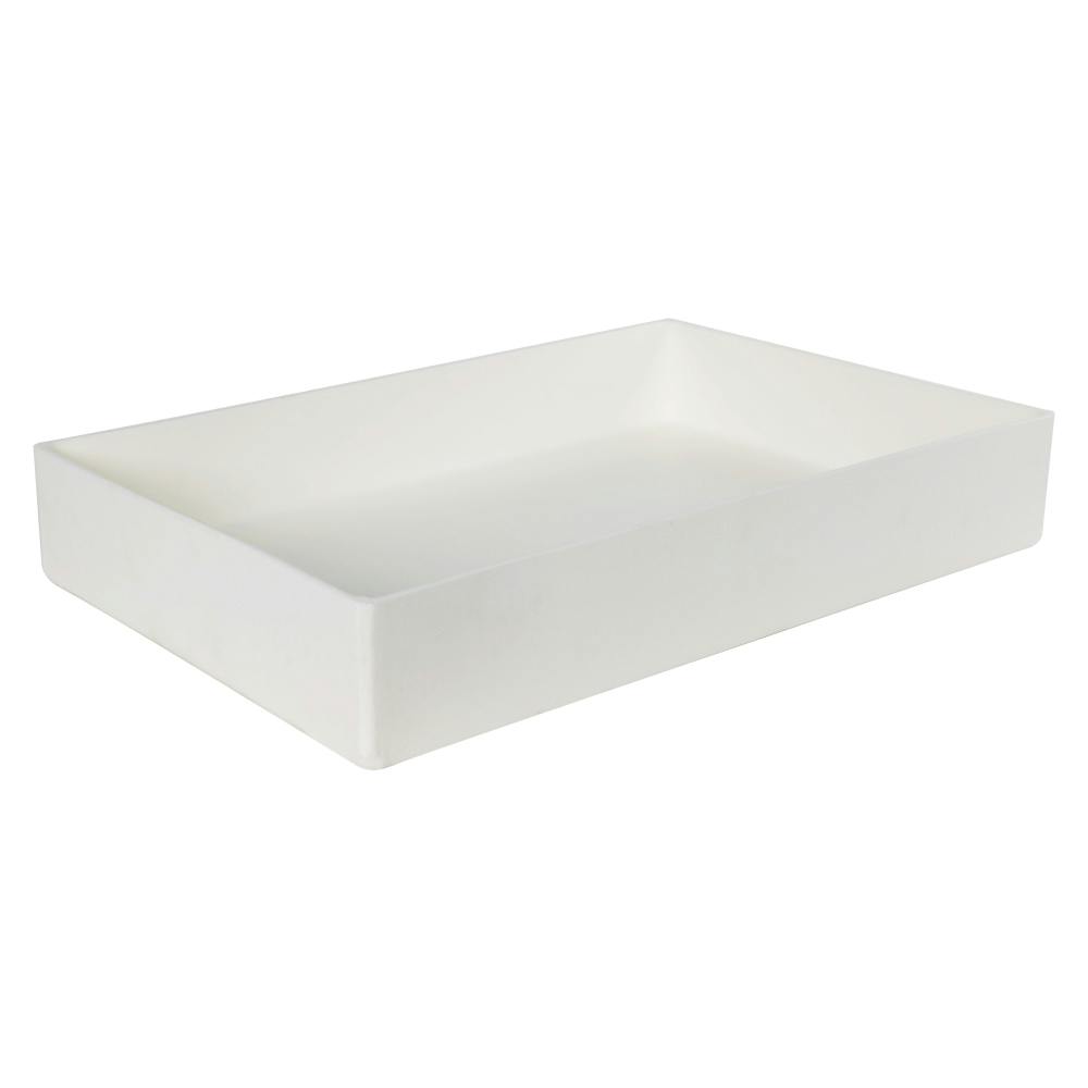18" L x 12" W x 3" Hgt. White Tamco® Tray