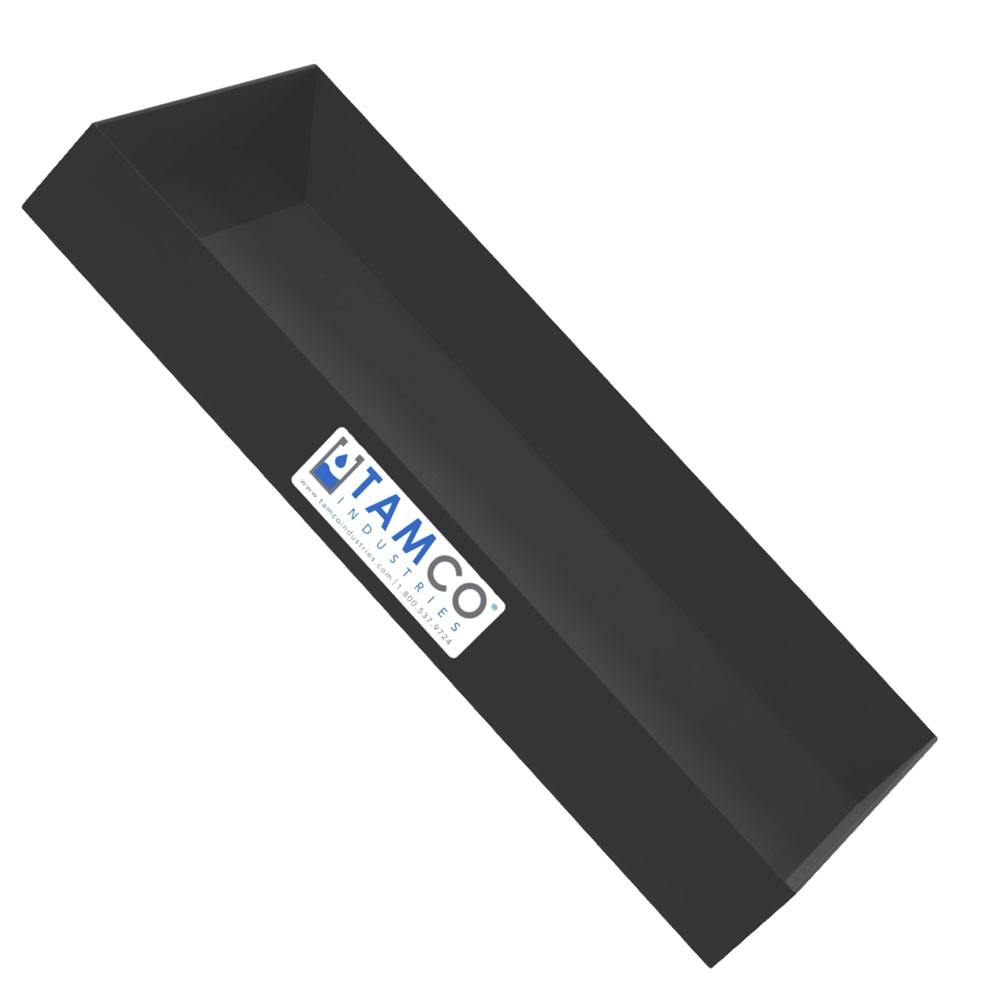24" L x 12" W x 3" Hgt. Black Tamco® Tray