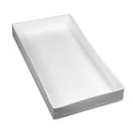 24" L x 12" W x 3" Hgt. White Tamco® Tray