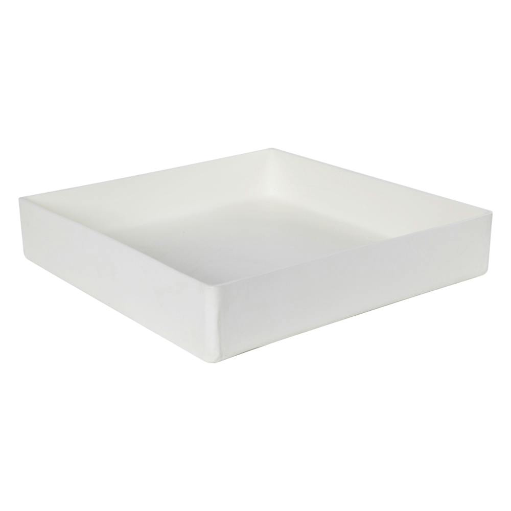 14" L x 14" W x 3" Hgt. White Tamco® Tray