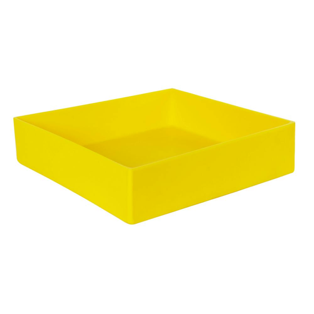 14" L x 14" W x 3" Hgt. Yellow Tamco® Tray