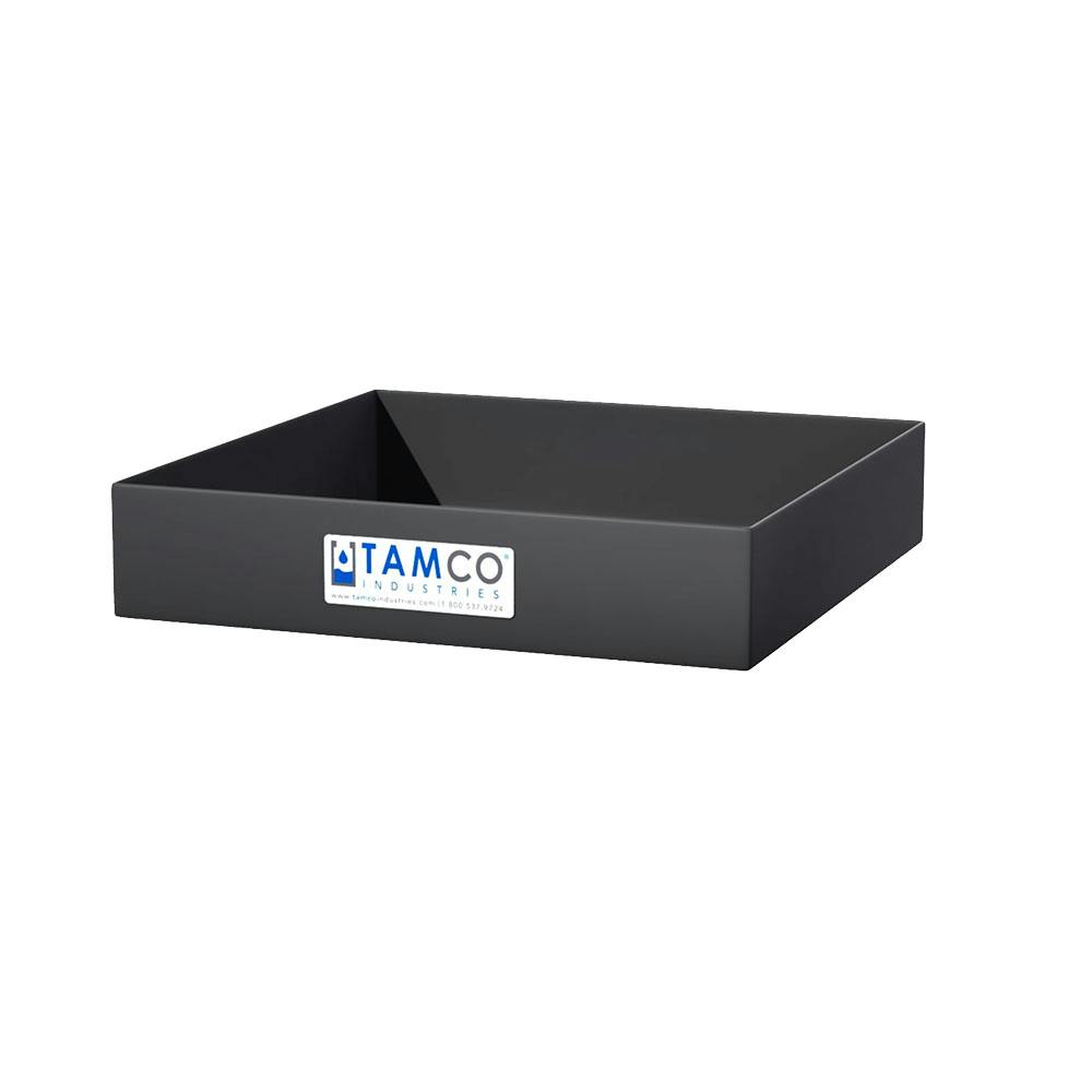 14" L x 14" W x 3" Hgt. Slate Gray Tamco® Tray