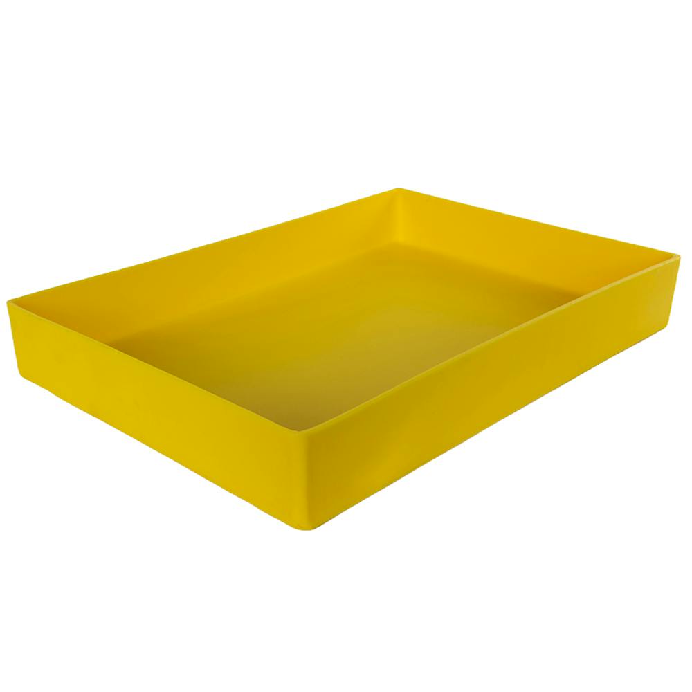 20" L x 14" W x 3" Hgt. Yellow Tamco® Tray