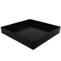 18" L x 18" W x 3" Hgt. Black Tamco® Tray