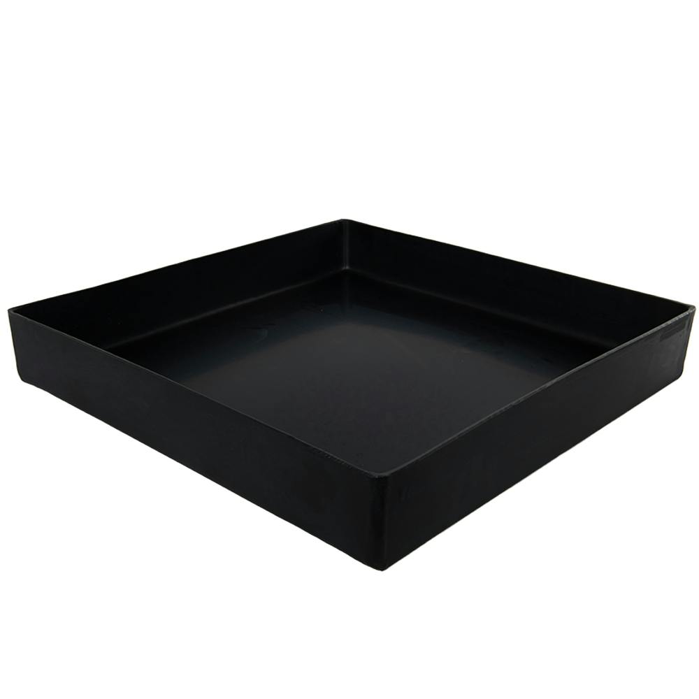 18" L x 18" W x 3" Hgt. Black Tamco® Tray
