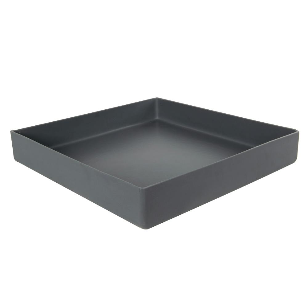 18" L x 18" W x 3" Hgt. Slate Gray Tamco® Tray