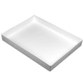 24" L x 18" W x 3" Hgt. White Tamco® Tray
