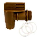 2" Gold Drum Faucet with 2-3/16" OD Outlet