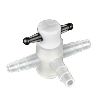 Nalgene™ Three-Way Metric Stopcock with 4mm Bore