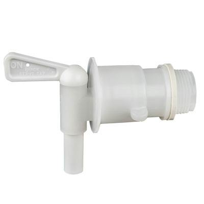 3/4" White NPT Narrow Neck Spigot with 7/16" Outlet