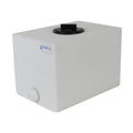 10 Gallon Natural LLDPE Rectangular Utility Tamco® Tank with 8" Gasketed Lid & 3/4" FNPT Fitting & 2-Gallon Graduations - 18-1/2" L x 12-1/2" W x 14" Hgt.
