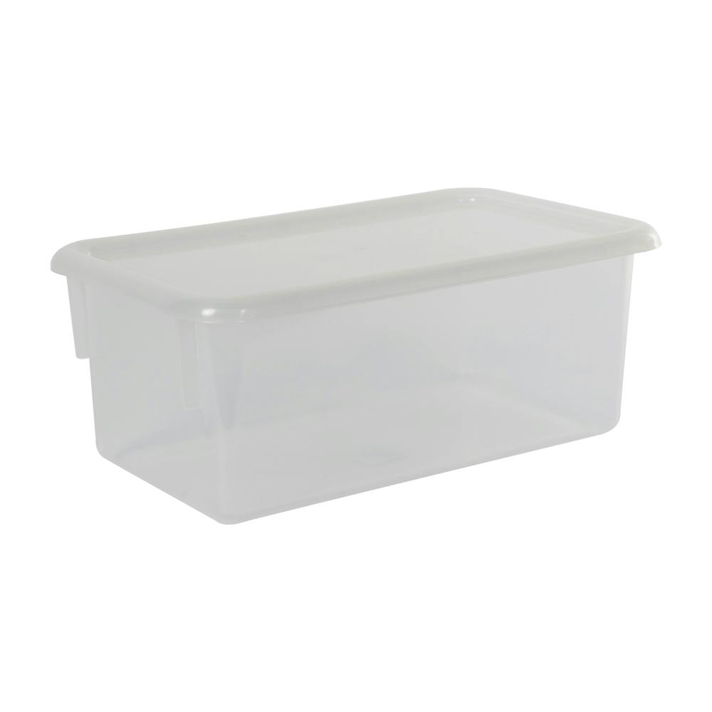 Clear Stowaway® Box with Lid - 8" L X 13-1/2" W X 5-1/2" Hgt.