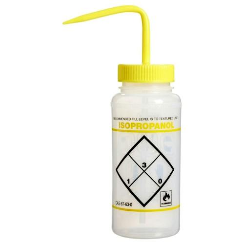 16 oz. Scienceware® Isopropanol Wash Bottle with Yellow Dispensing Nozzle