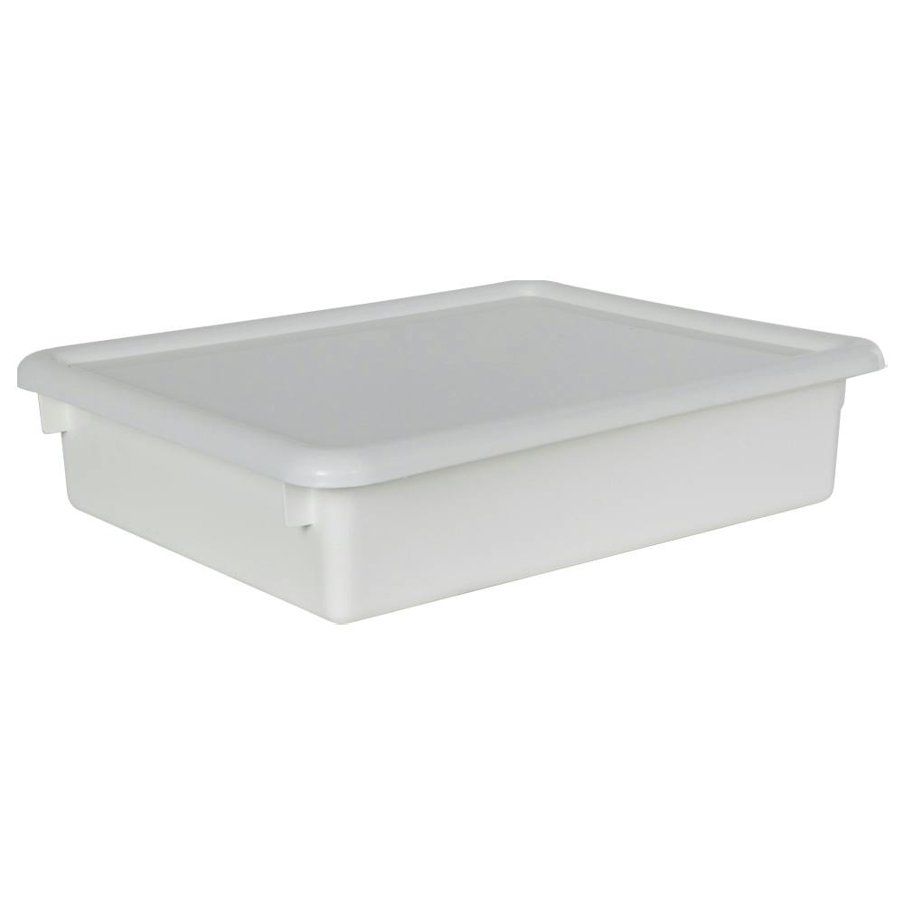 White Stowaway® Letter Box with Lid - 13-1/2" L x 10-1/2" W x 3" Hgt.