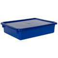 Blue Stowaway® Letter Box with Lid - 13-1/2" L x 10-1/2" W x 3" Hgt.
