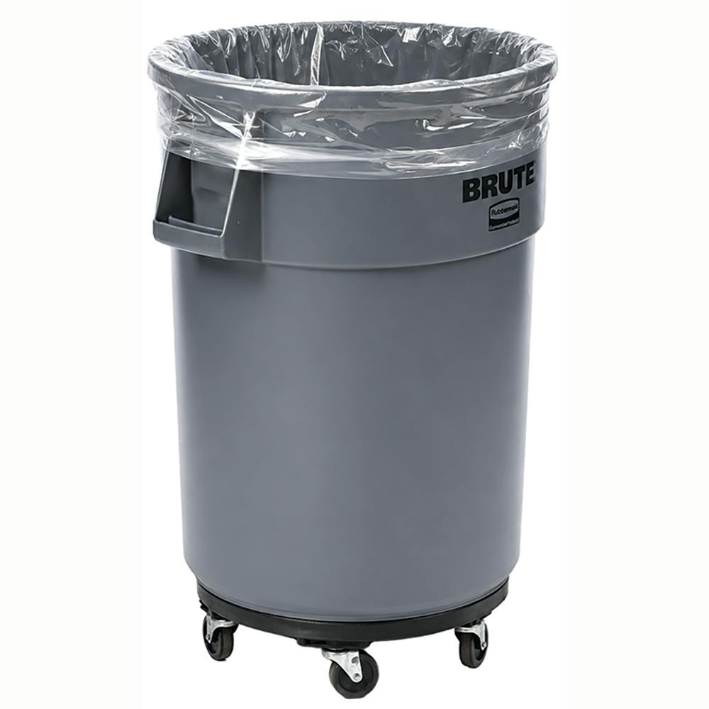 38" W x 60" L x 3 mil Thick Clear LLDPE Heavy Duty Can Liners - Case of 100