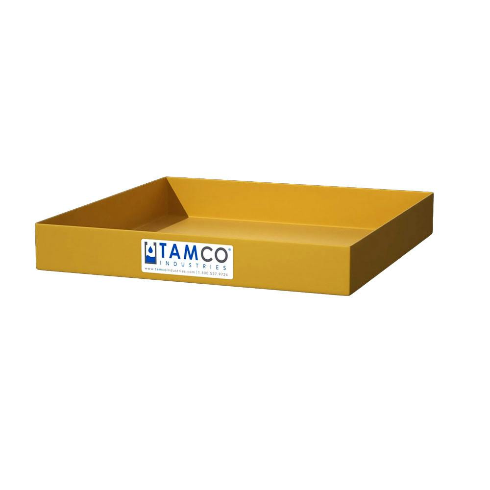 20" L x 20" W x 3" Hgt. Yellow Tamco® Tray