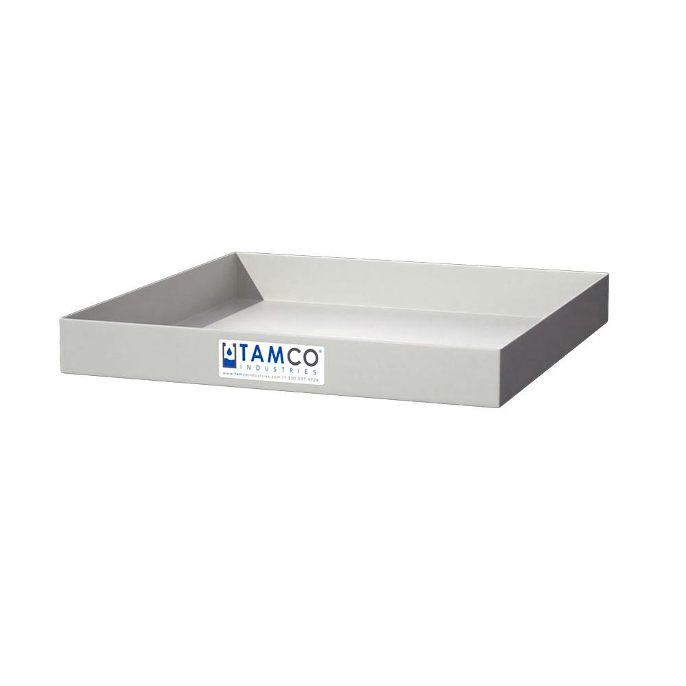 24" L x 24" W x 3" Hgt. White Tamco® Tray