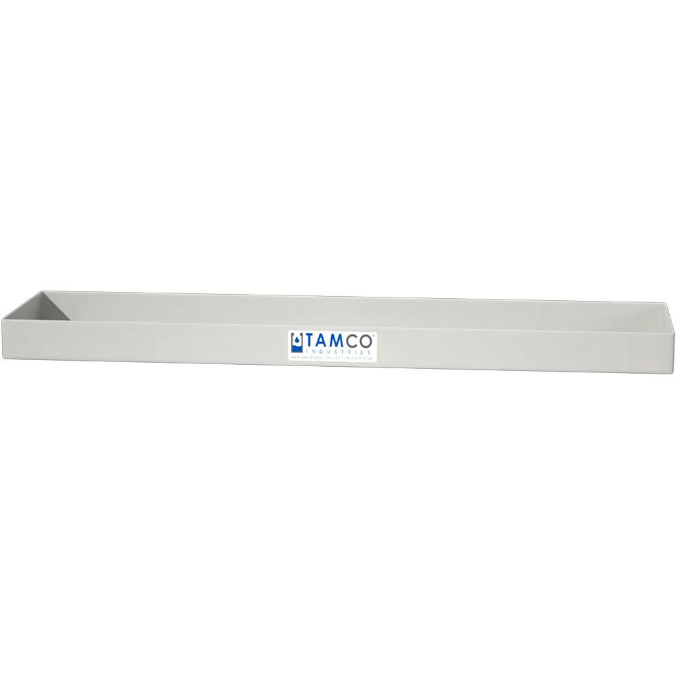 48" L x 12" W x 3" Hgt. White Tamco® Tray