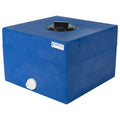 45 Gallon Natural LLDPE Rectangular Utility Tamco® Tank with 12" Gasketed Lid & 3/4" FNPT Fitting & 5-Gallon Graduations - 24-1/2" L x 18-1/2" W x 27" Hgt.