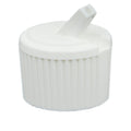 28/410 White Polypropylene Flip-Top Dispensing Cap