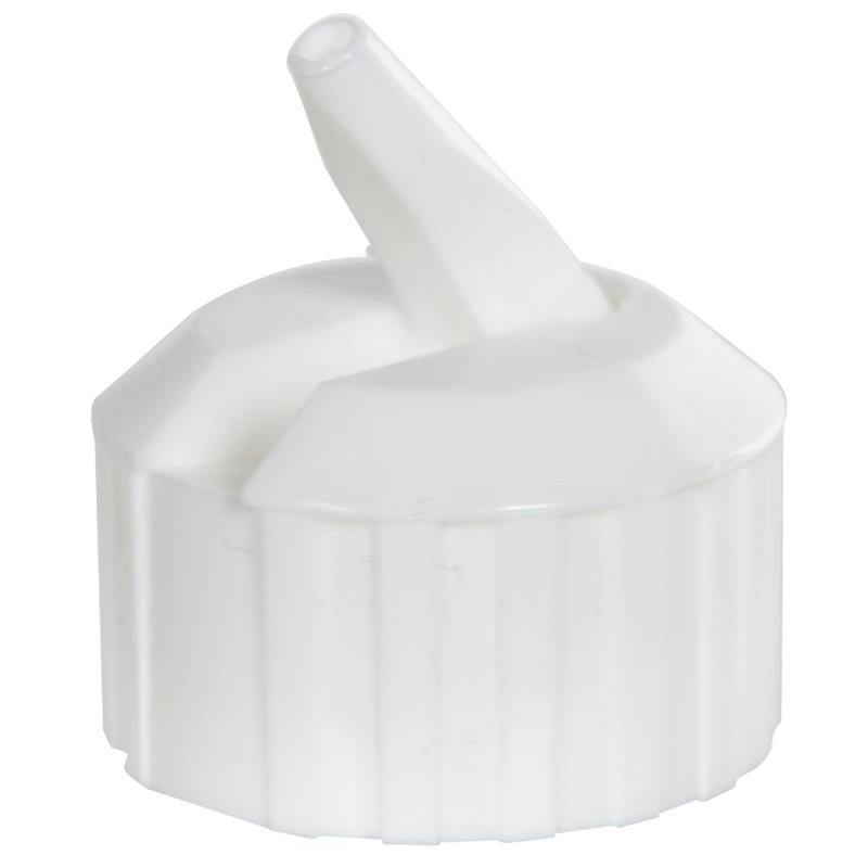 28/400 White Polypropylene Flip-Top Dispensing Cap
