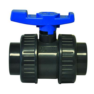 2-1/2" Socket/Threaded PVC Economy True Union Ball Valve with EPDM O-Rings