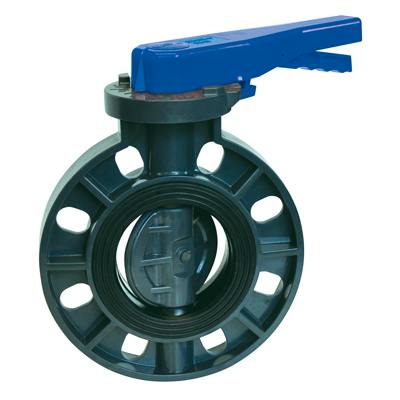 3" PVC Economy Butterfly Valve with EPDM Seal & O-Rings