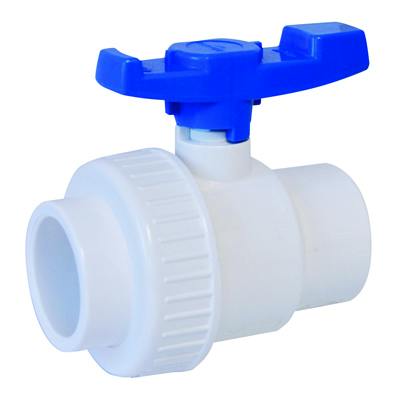 1-1/2" Socket PVC Single Union Ball Valve