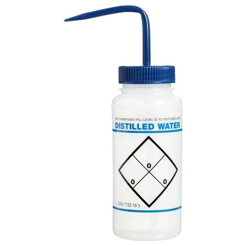 32 oz. Scienceware® Distilled Water Wash Bottle with Blue Dispensing Nozzle
