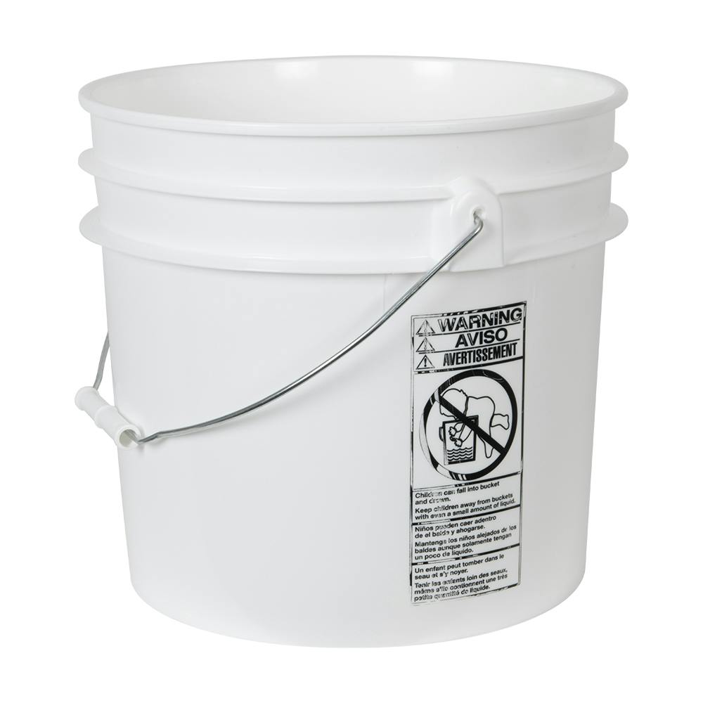 3-1/2 Gallon White Bucket