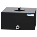 8 Gallon Black LLDPE Square Utility Tamco® Tank with 8" Gasketed Lid & 3/4" FNPT Fitting & 2-Gallon Graduations - 16-1/2" L x 16-1/2" W x 8-1/2" Hgt.