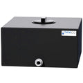 12 Gallon Black LLDPE Square Utility Tamco® Tank with 4" Lid & 3/4" FNPT Fitting & 2-Gallon Graduations - 18-1/2" L x 18-1/2" W x 9-1/2" Hgt.