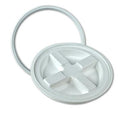 White HDPE Gamma Seal® Lid for 3.5 to 7 Gallon Pail