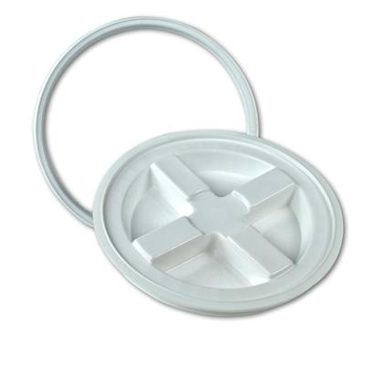 White HDPE Gamma Seal® Lid for 3.5 to 7 Gallon Pail