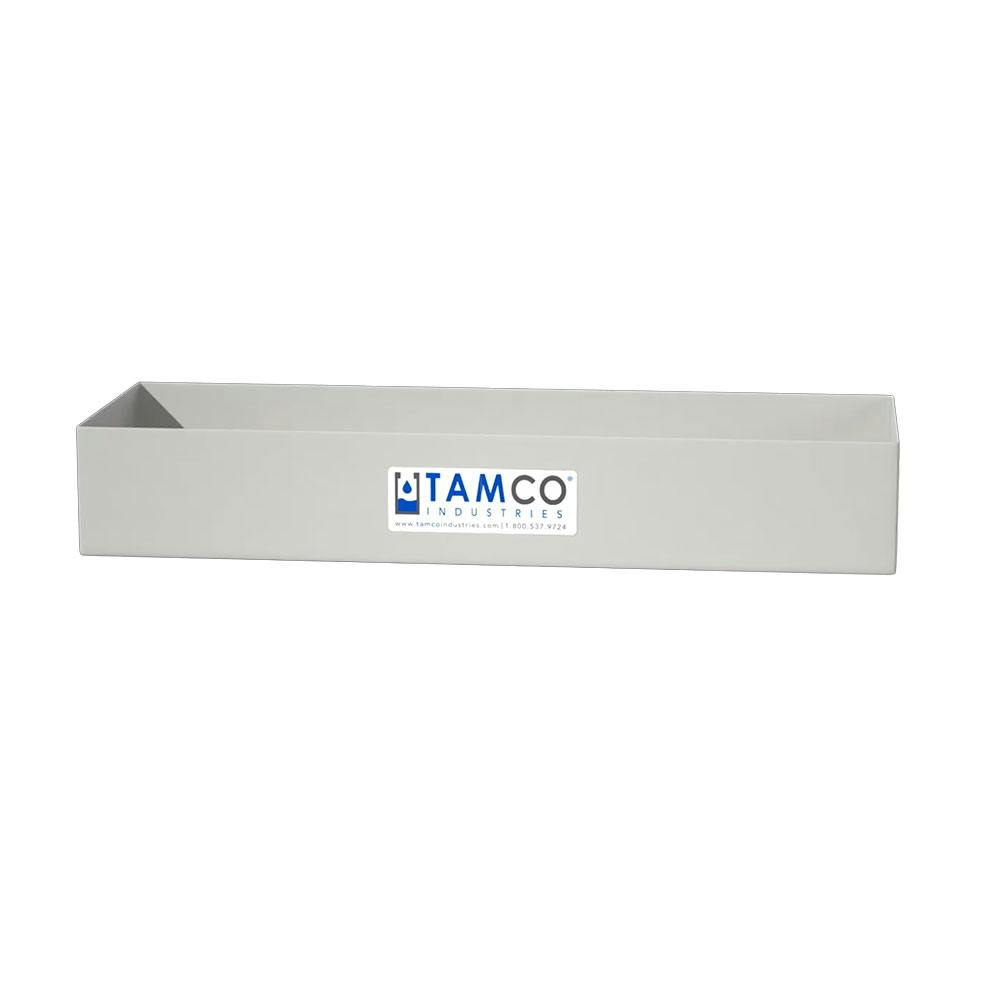 18" L x 6" W x 3" Hgt. White Tamco® Tray