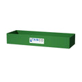 18" L x 6" W x 3" Hgt. Green Tamco® Tray