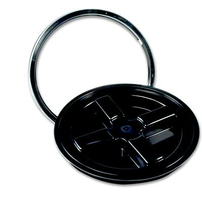 Black HDPE Gamma Seal® Lid for 3.5 to 7 Gallon Pail