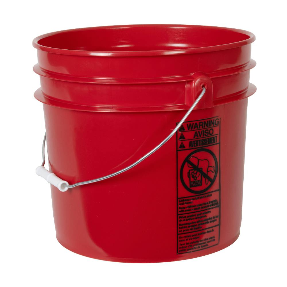 3-1/2 Gallon Red Bucket